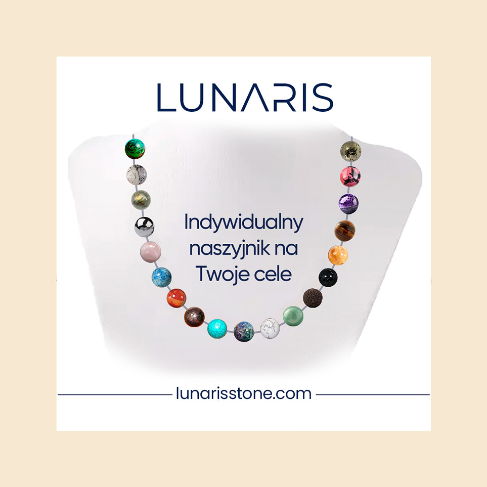 Indywidualny Naszyjnik na łańcuszku z Naturalnych Kamieni Personalizowana pod Twoje Cele