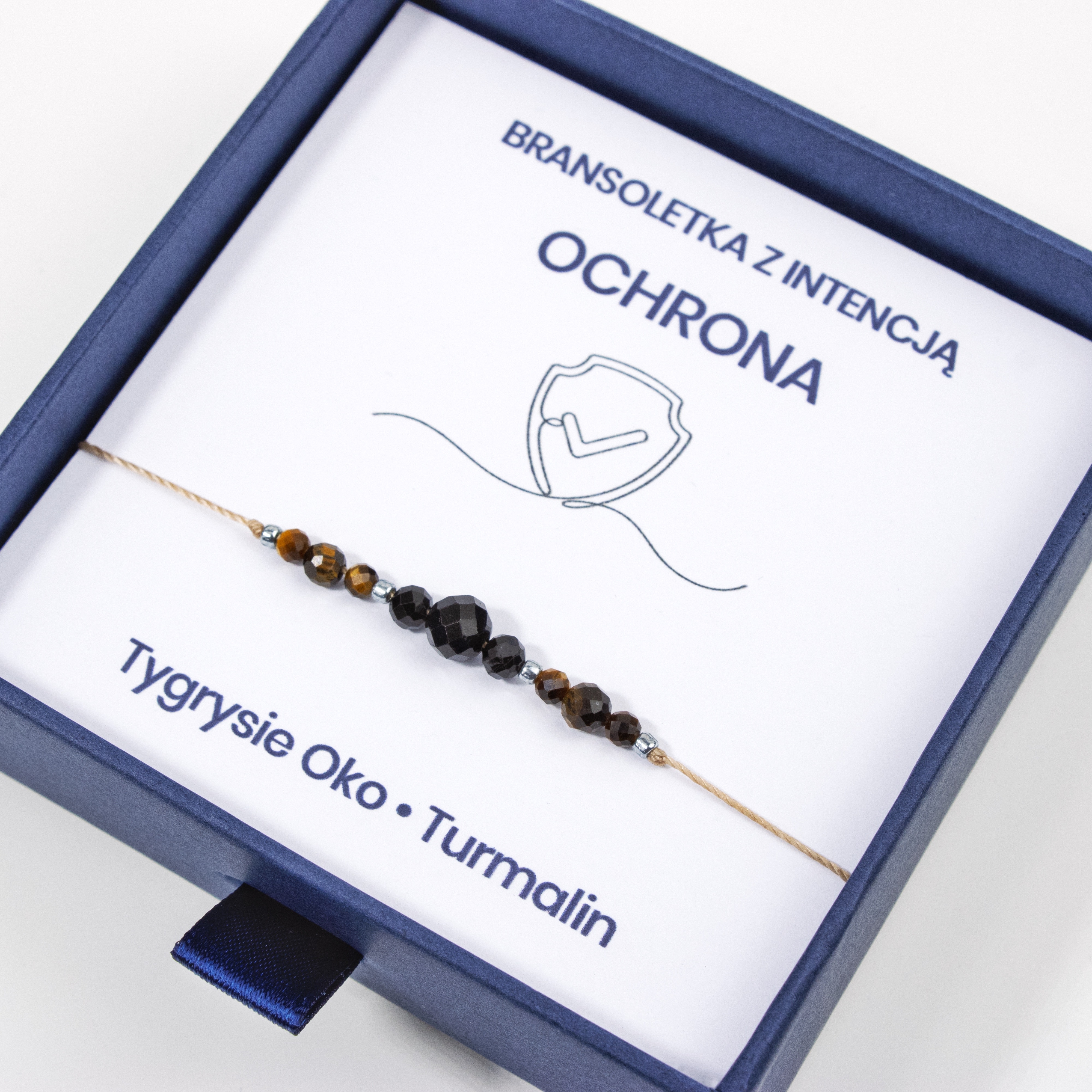Bransoletka Ochrona – Tygrysie Oko i Czarny Turmalin | Lunaris
